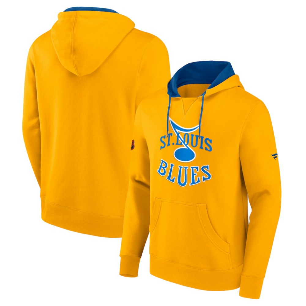 St. Louis Blues Fanatics Special Edition 2.0 Team Logo Pullover Hoodie Gold