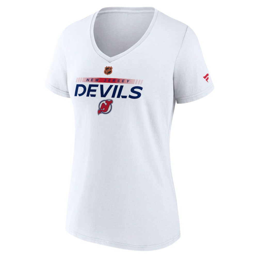 New Jersey Devils Fanatics Women's Special Edition V-Neck T-Shirt White