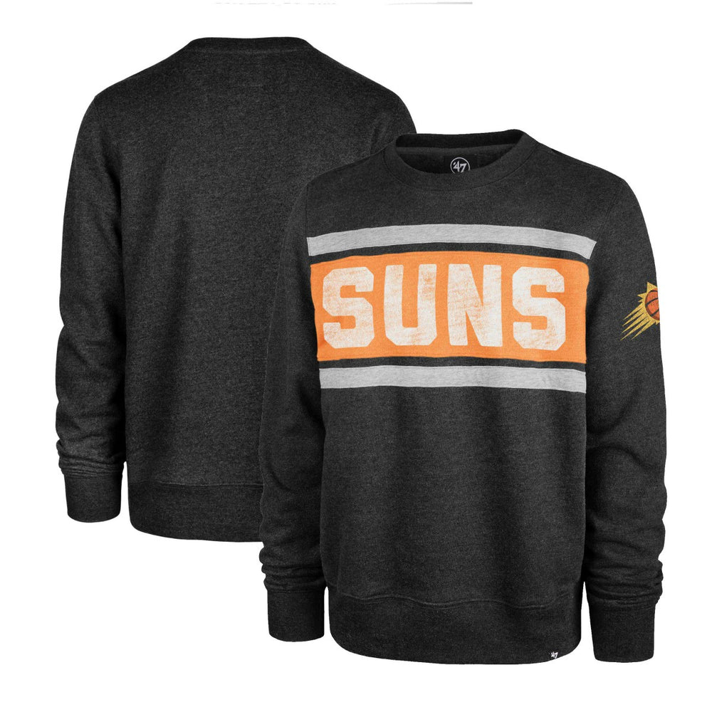 Phoenix Suns '47 Tribeca Emerson Pullover Sweatshirt - Heather Black | 47 brand outlet
