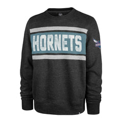 Charlotte Hornets '47 Tribeca Emerson Pullover Sweatshirt - Heather Black | 47 brand outlet