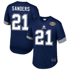 Deion Sanders Dallas Cowboys Retired Player Name & Number Mesh Top - Navy online
