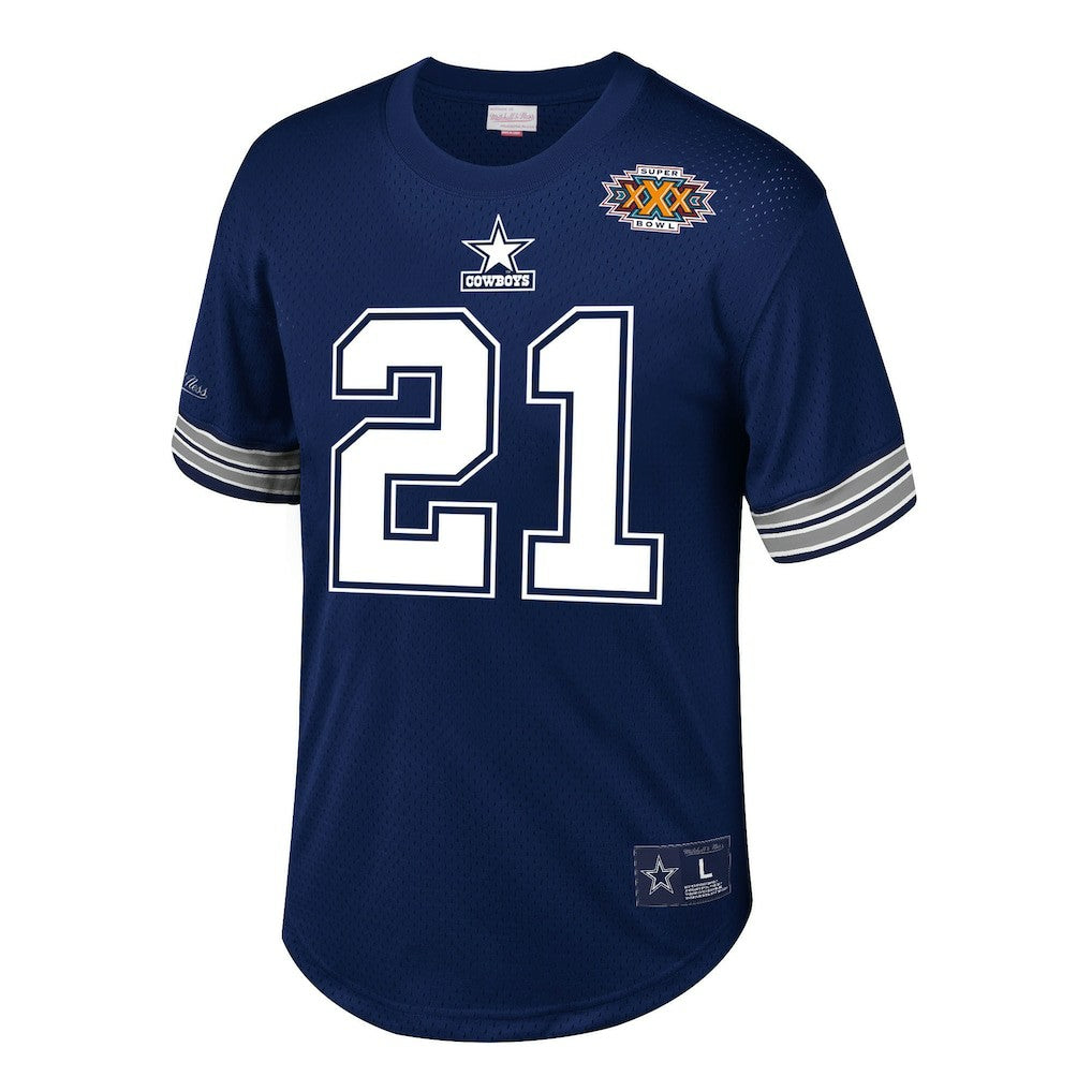 Deion Sanders Dallas Cowboys Retired Player Name & Number Mesh Top - Navy online