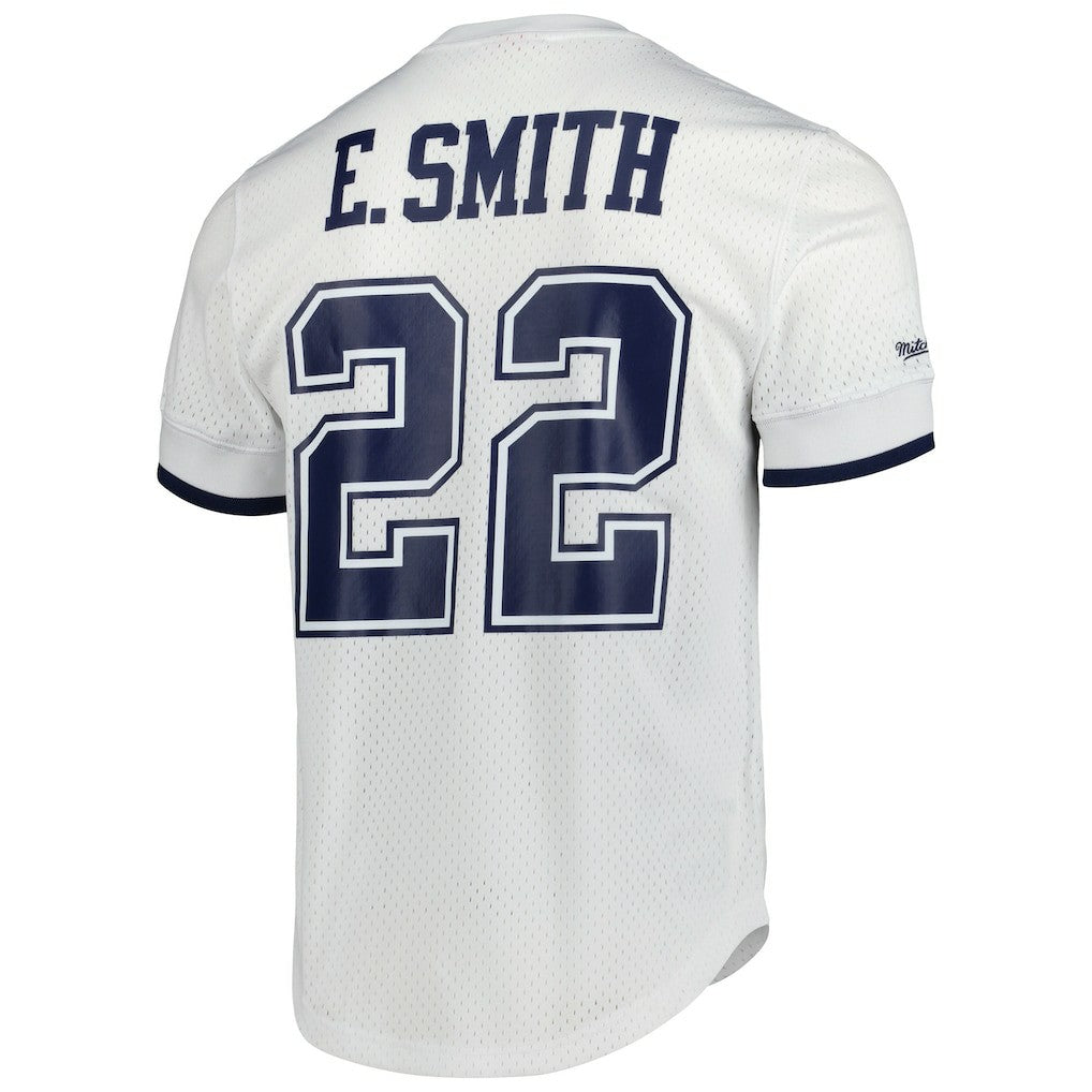 Emmitt Smith Dallas Cowboys Retired Player Name & Number Mesh Top - White cheap