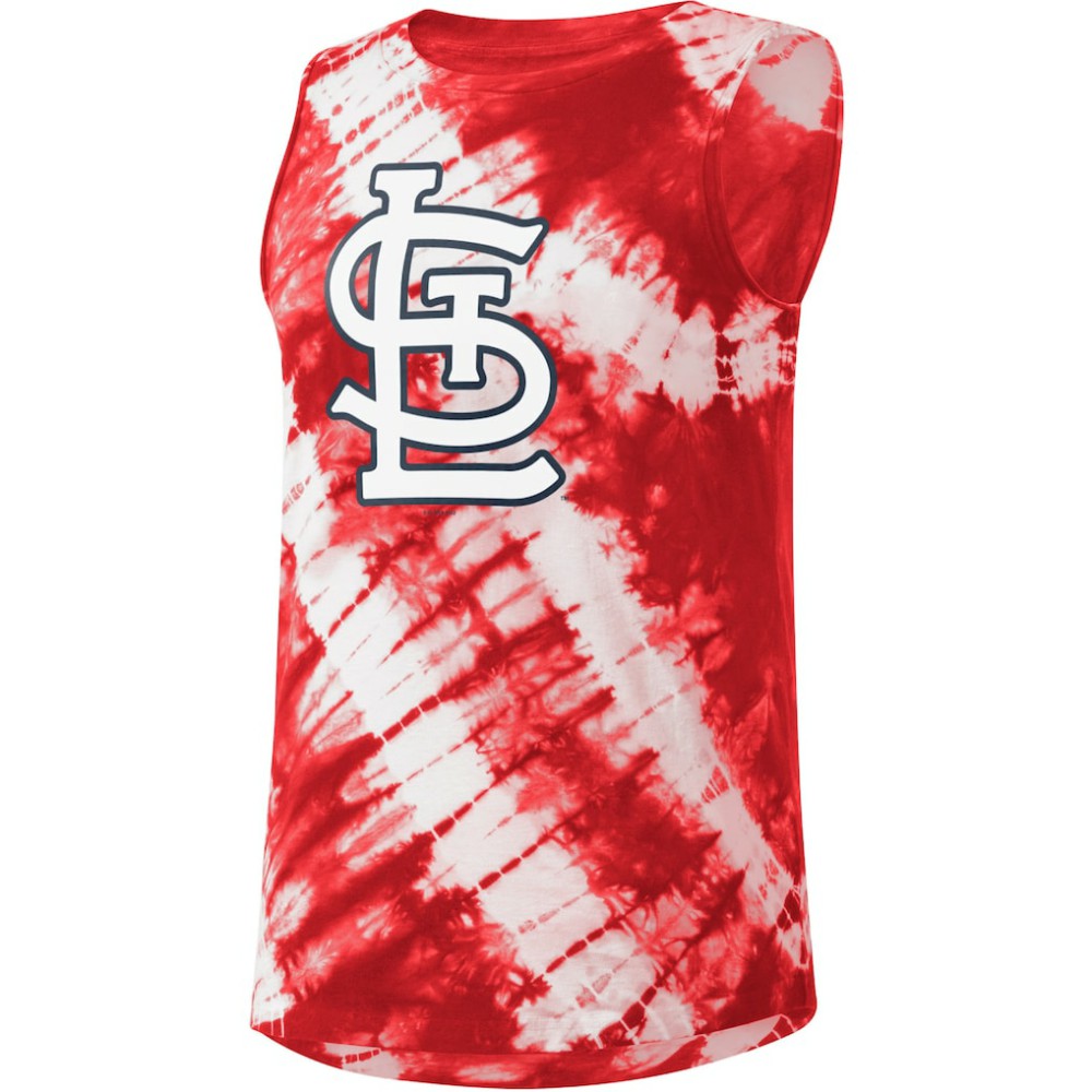 St. Louis Cardinals Touch Women's Money Ball Tie-Dye Tank Top - Red