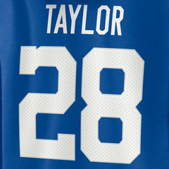 Jonathan Taylor Indianapolis Colts Women's Player Icon Name & Number V-Neck Pullover Hoodie - Royal outlet