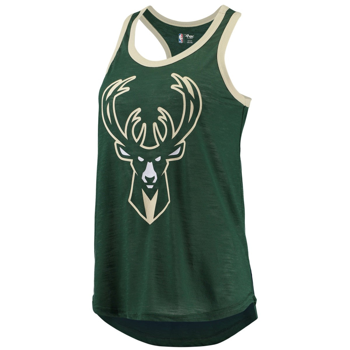 Milwaukee Bucks G-III Sports by Carl Banks Women's Showdown Scoop-Neck Racerback Tank Top - Hunter Green for sale