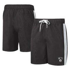 Brooklyn Nets G-III Sports by Carl Banks Sand Beach Volley Swim Shorts - Black/Gray online