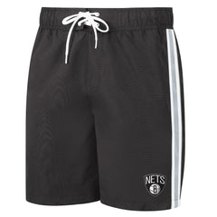 Brooklyn Nets G-III Sports by Carl Banks Sand Beach Volley Swim Shorts - Black/Gray online