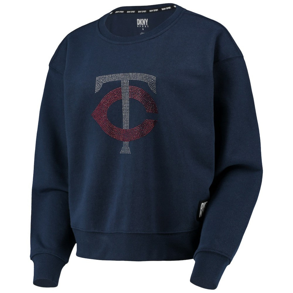 Minnesota Twins DKNY Sport Women's Carrie Pullover Sweatshirt - Navy