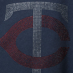 Minnesota Twins DKNY Sport Women's Carrie Pullover Sweatshirt - Navy
