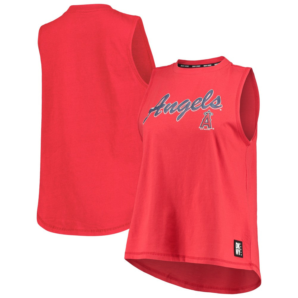 Los Angeles Angels DKNY Sport Women's Marcie Tank Top - Red