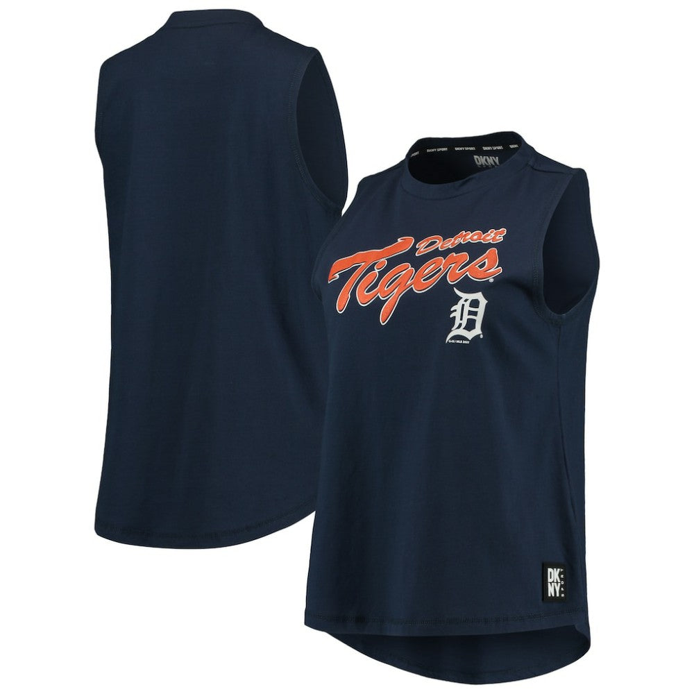Detroit Tigers DKNY Sport Women's Marcie Tank Top - Navy
