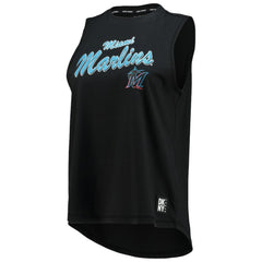 Miami Marlins DKNY Sport Women's Marcie Tank Top - Black