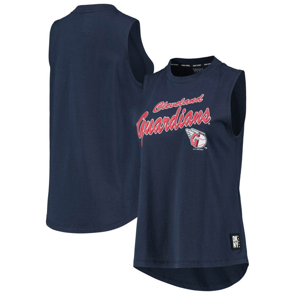 Cleveland Guardians DKNY Sport Women's Marcie Tank Top - Navy