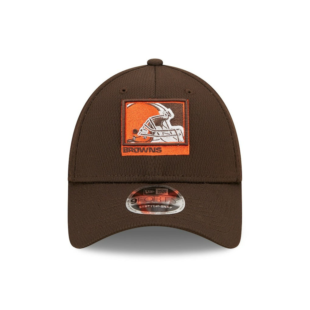 Cleveland Browns New Era Framed AF 9FORTY Snapback Hat - Brown sale