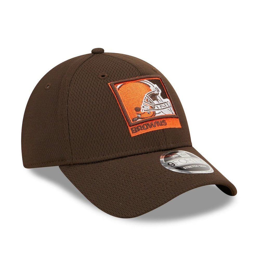 Cleveland Browns New Era Framed AF 9FORTY Snapback Hat - Brown sale