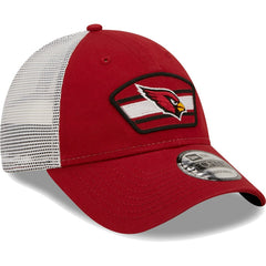 Arizona Cardinals New Era Logo Patch Trucker 9FORTY Snapback Hat - Cardinal/White outlet