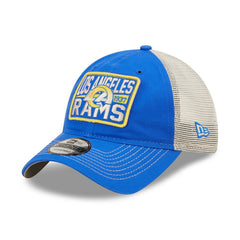 Los Angeles Rams New Era Devoted Trucker 9TWENTY Snapback Hat - Royal/Natural outlet
