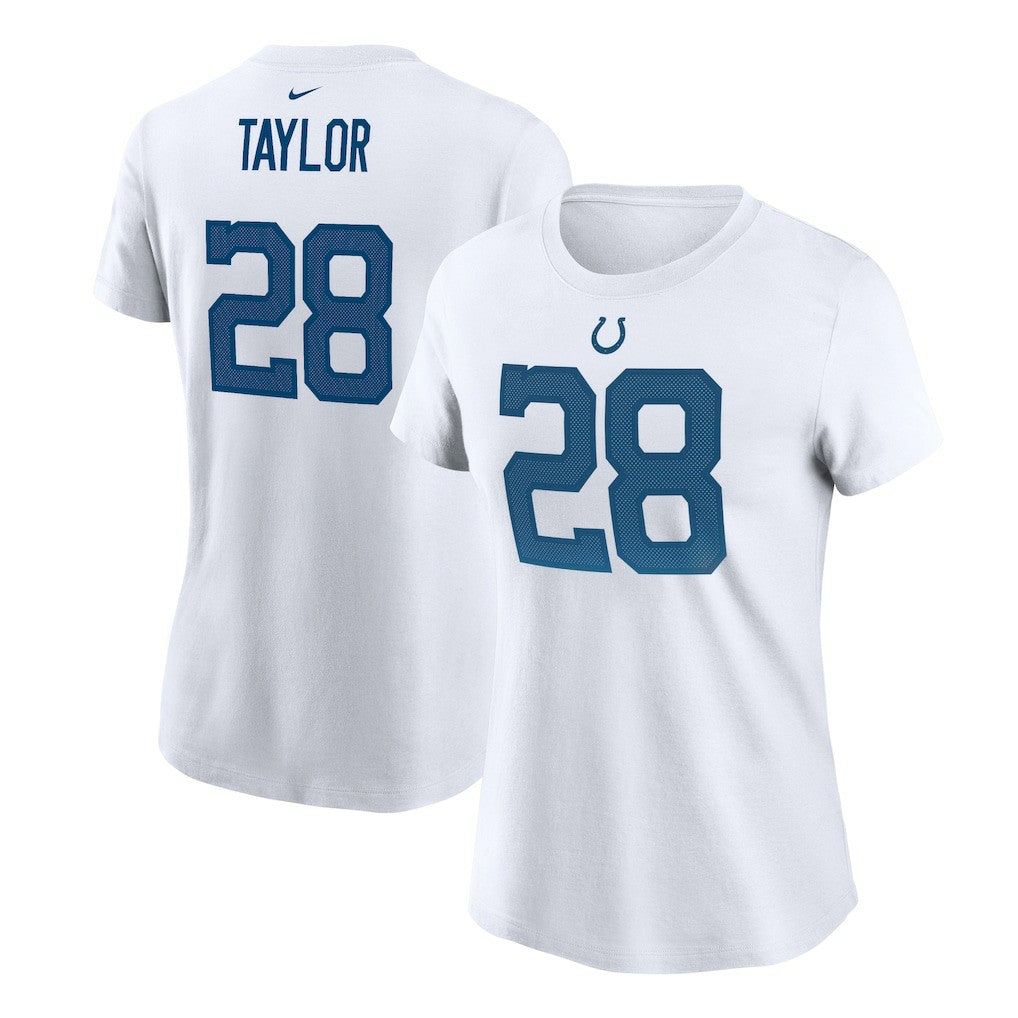 Jonathan Taylor Indianapolis Colts Women's Name & Number T-Shirt - White | Nike on sale