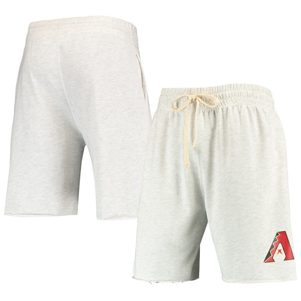 Arizona Diamondbacks Concepts Sport Mainstream Terry Tri-Blend Shorts - Oatmeal