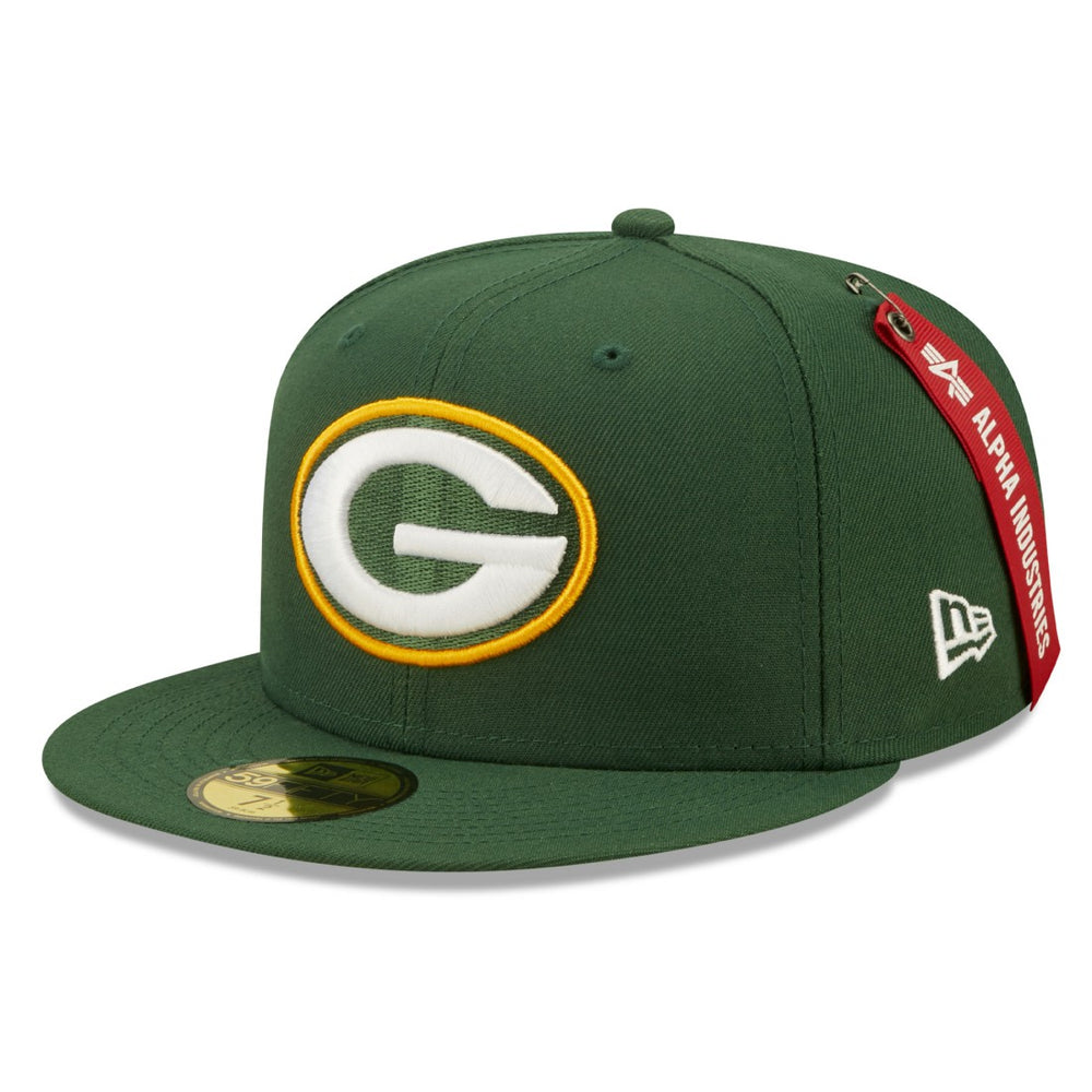 Green Bay Packers New Era x Alpha Industries Alpha 59FIFTY Fitted Hat - Green online