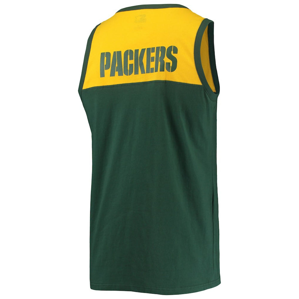 Green Bay Packers Starter Team Touchdown Fashion Tank Top - Green/Gold for sale
