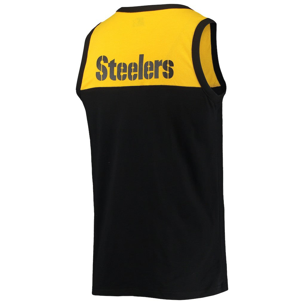 Pittsburgh Steelers Starter Team Touchdown Fashion Tank Top - Black/Gold cheap