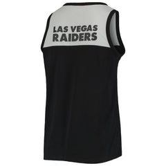 Las Vegas Raiders Starter Team Touchdown Fashion Tank Top - Black/Silver discount