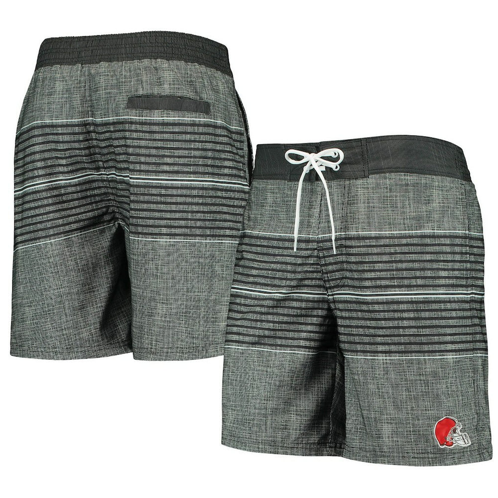 Cleveland Browns G-III Sports by Carl Banks Horizon Swim Shorts - Black for sale