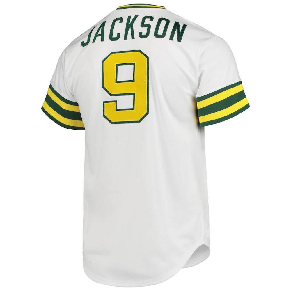 Reggie Jackson Athletics 1972 Cooperstown Collection Authentic Jersey - White | Mitchell & Ness