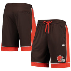 Cleveland Browns Starter Fan Favorite Fashion Shorts - Brown/Orange discount