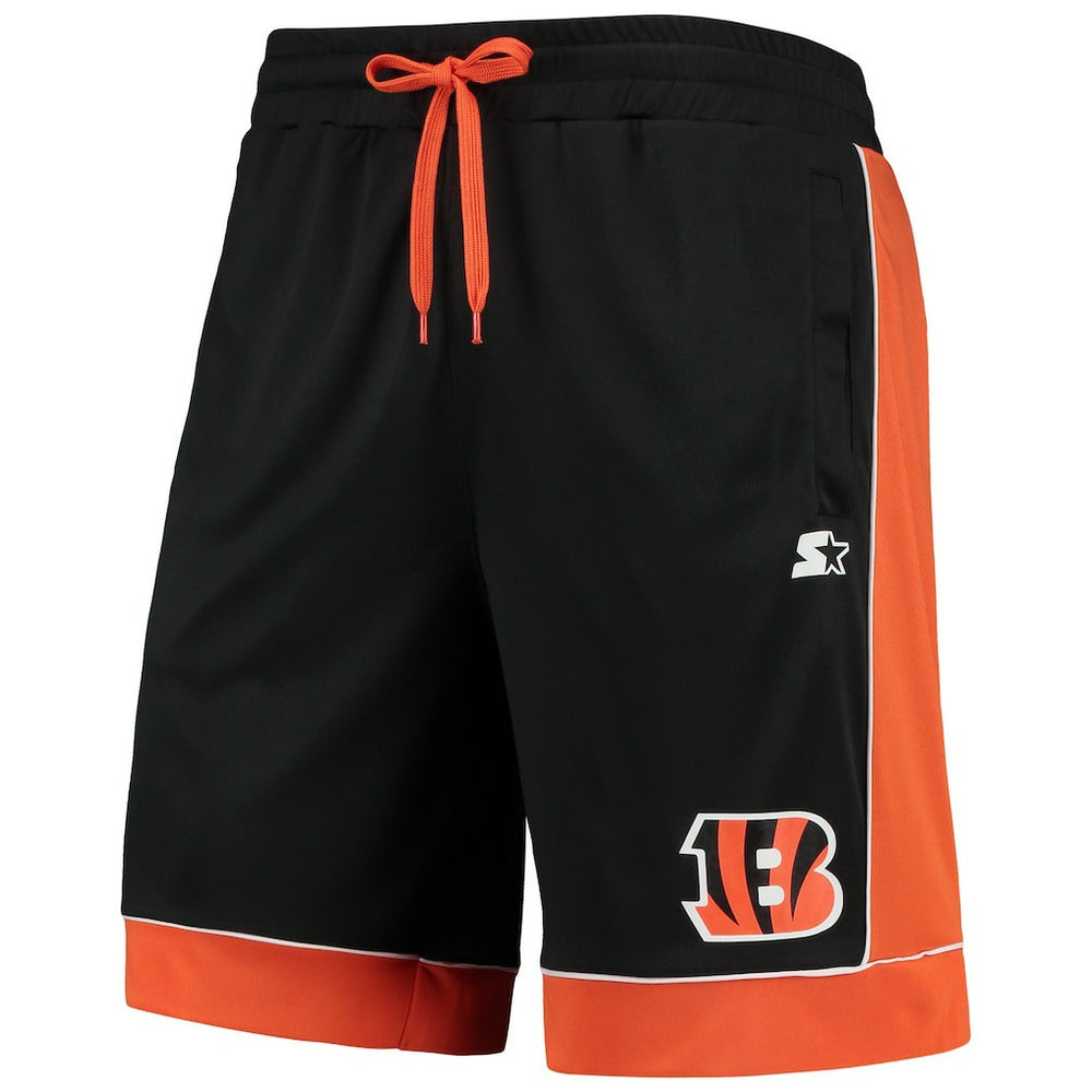 Cincinnati Bengals Starter Fan Favorite Fashion Shorts - Black/Orange on sale