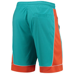 Miami Dolphins Starter Fan Favorite Fashion Shorts - Aqua/Orange for sale