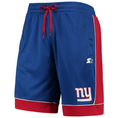 New York Giants Starter Fan Favorite Fashion Shorts - Royal/Red for sale