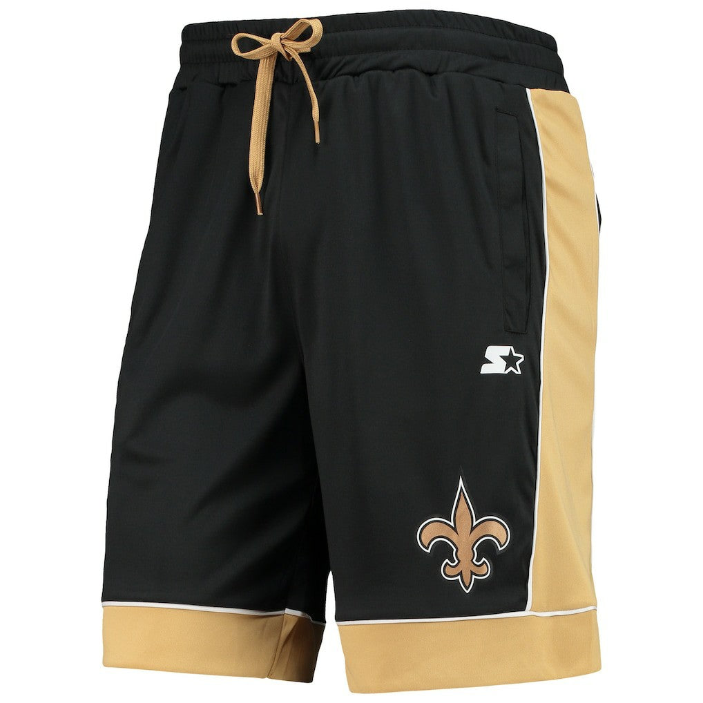New Orleans Saints Starter Fan Favorite Fashion Shorts - Black/Gold cheap