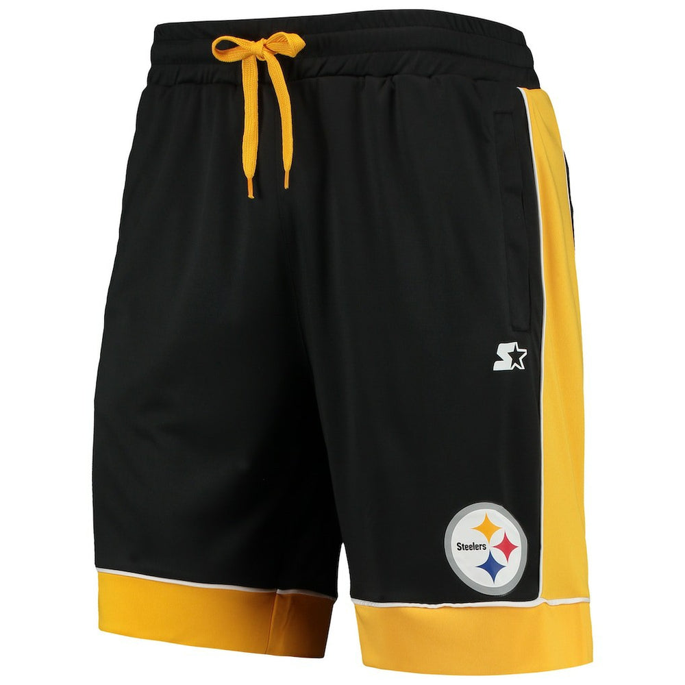 Pittsburgh Steelers Starter Fan Favorite Fashion Shorts - Black/Gold discount