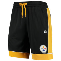Pittsburgh Steelers Starter Fan Favorite Fashion Shorts - Black/Gold discount