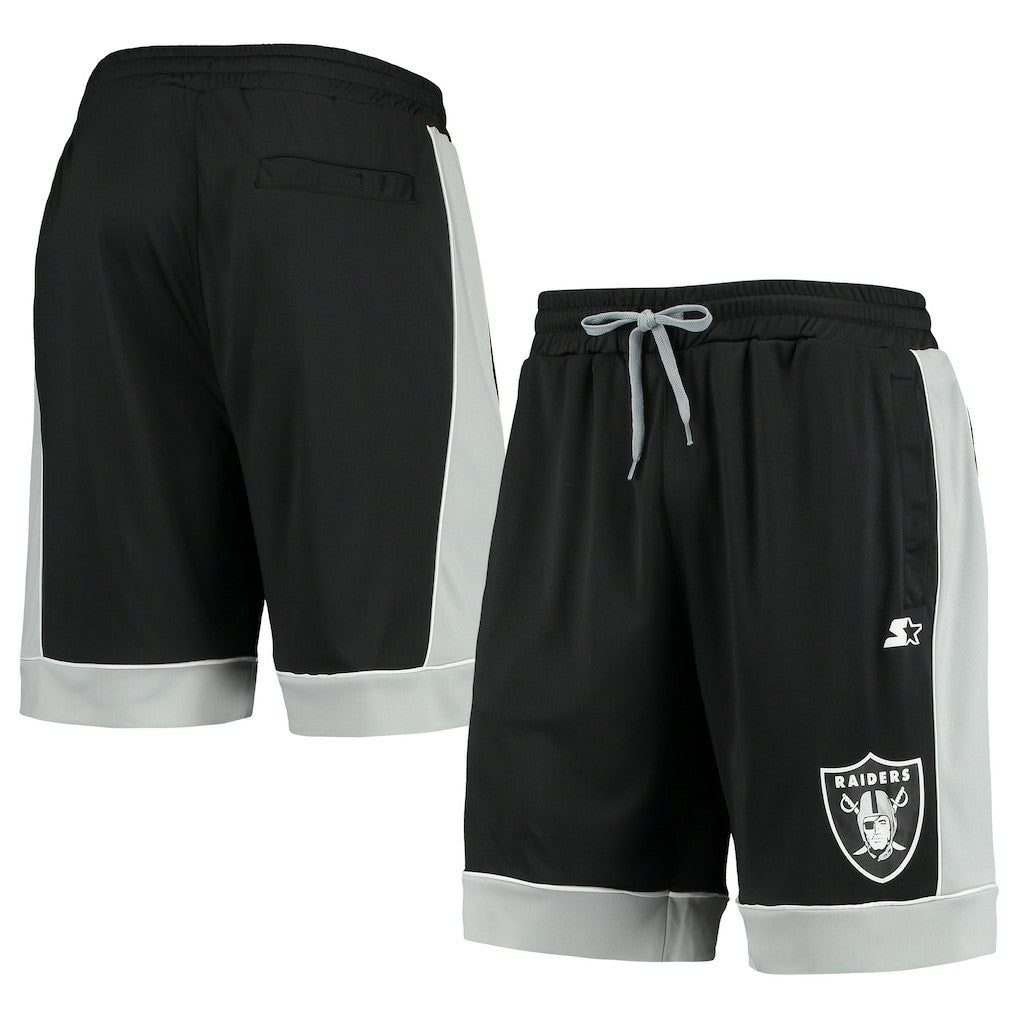 Las Vegas Raiders Starter Fan Favorite Fashion Shorts - Black/Silver for sale