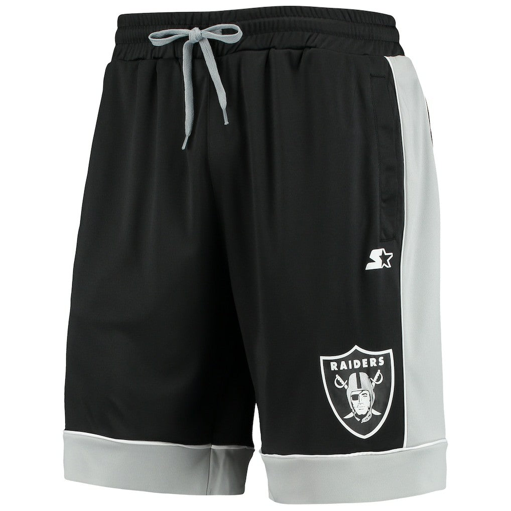 Las Vegas Raiders Starter Fan Favorite Fashion Shorts - Black/Silver for sale