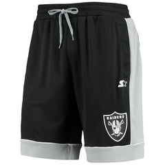 Las Vegas Raiders Starter Fan Favorite Fashion Shorts - Black/Silver for sale