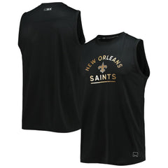 New Orleans Saints MSX by Michael Strahan Rebound Tank Top - Black for sale