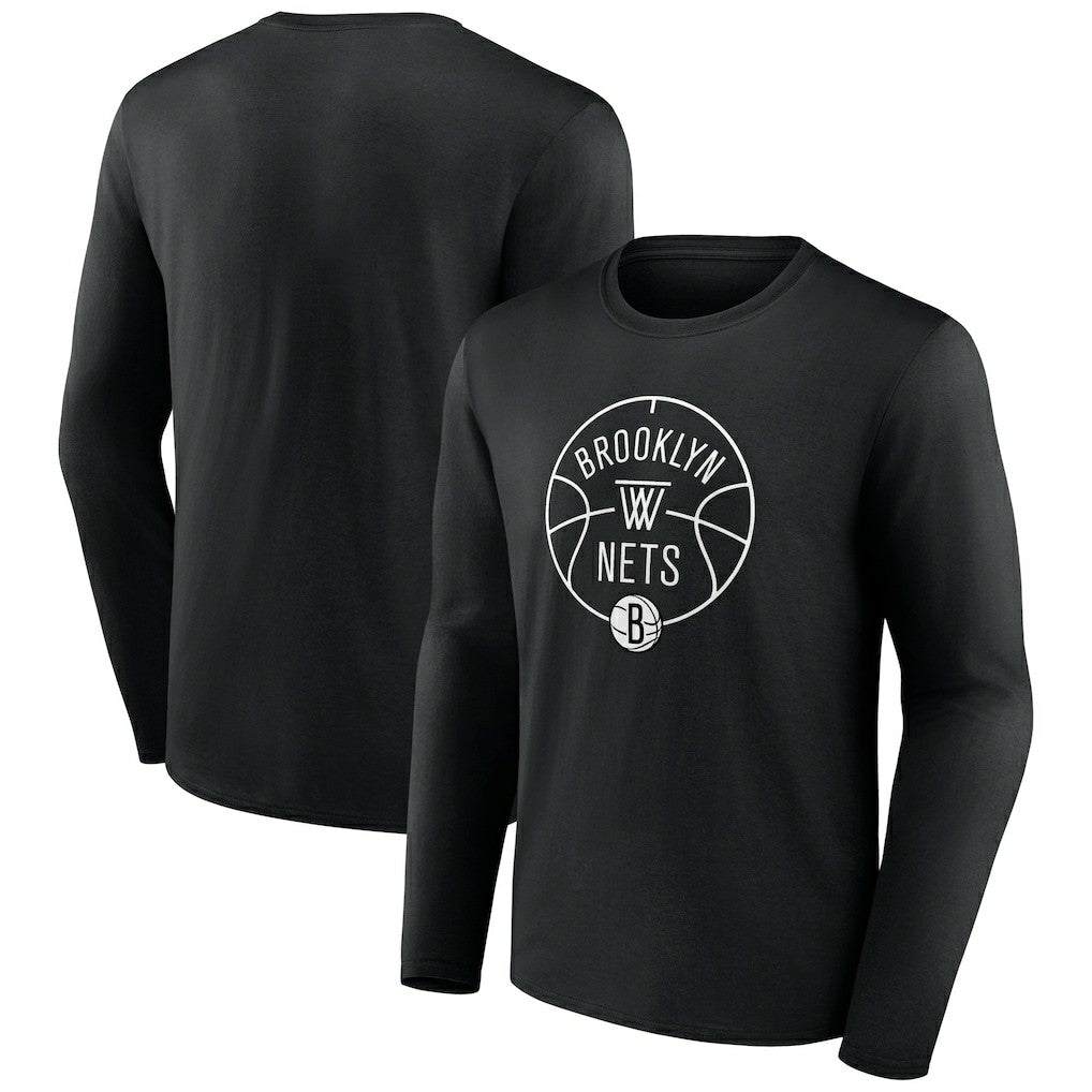 Brooklyn Nets Tip-Off Long Sleeve T-Shirt - Black outlet