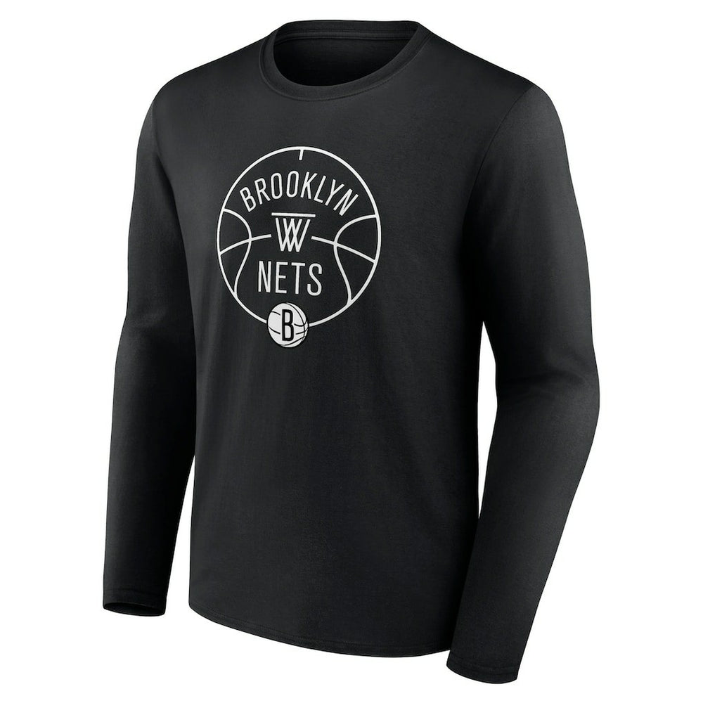 Brooklyn Nets Tip-Off Long Sleeve T-Shirt - Black outlet