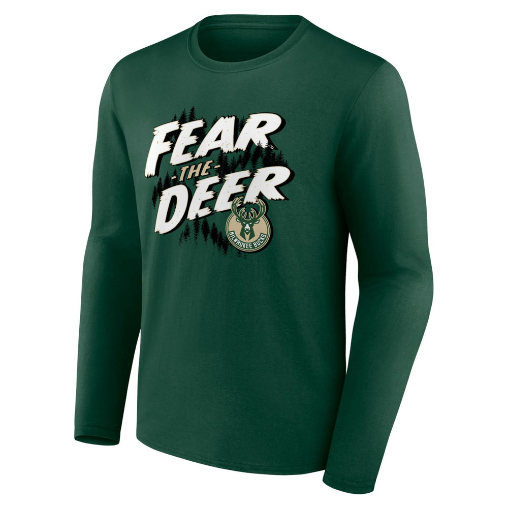 Milwaukee Bucks Tip-Off Long Sleeve T-Shirt - Hunter Green on sale
