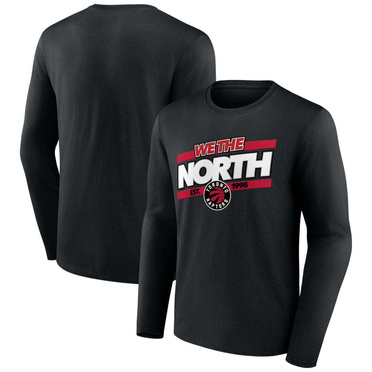 Toronto Raptors Tip-Off Long Sleeve T-Shirt - Black discount