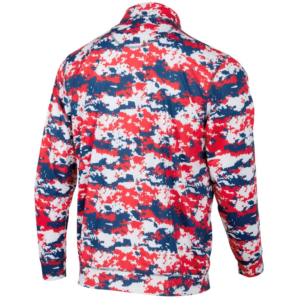 Los Angeles Angels Digital Camo Performance Quarter-Zip Pullover Jacket - Red