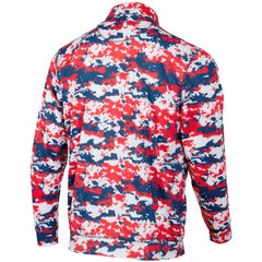 Los Angeles Angels Digital Camo Performance Quarter-Zip Pullover Jacket - Red