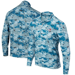 Toronto Blue Jays Digital Camo Performance Quarter-Zip Pullover Jacket - Royal