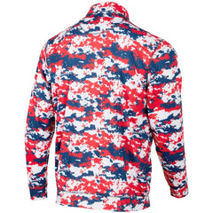 Texas Rangers Digital Camo Performance Quarter-Zip Pullover Jacket - Red