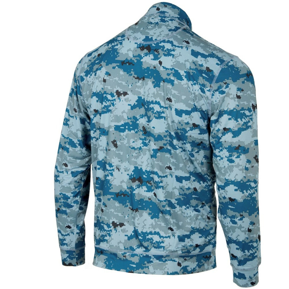 Tampa Bay Rays Digital Camo Performance Quarter-Zip Pullover Jacket - Blue